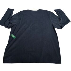 LL Bean Mens 2X Navy Blue Long Sleeve Cotton T-Shirt Traditional Fit NWT. 655
